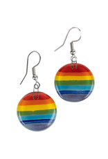 Ten Thousand Villages Glass Rainbow Earrings