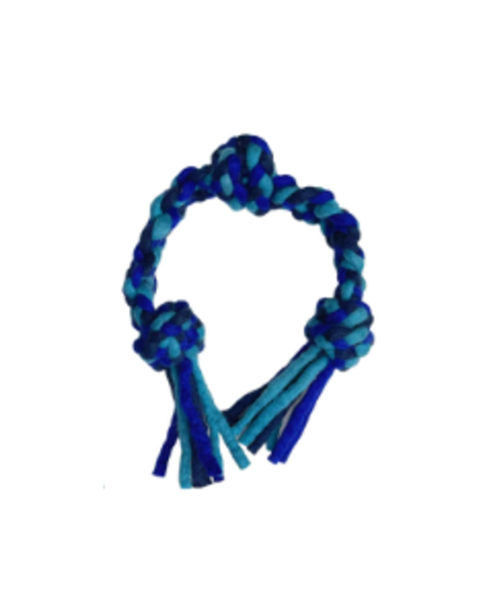 Dharma Dog Karma Cat Knotted Rope Pull - Blue/Turquoise