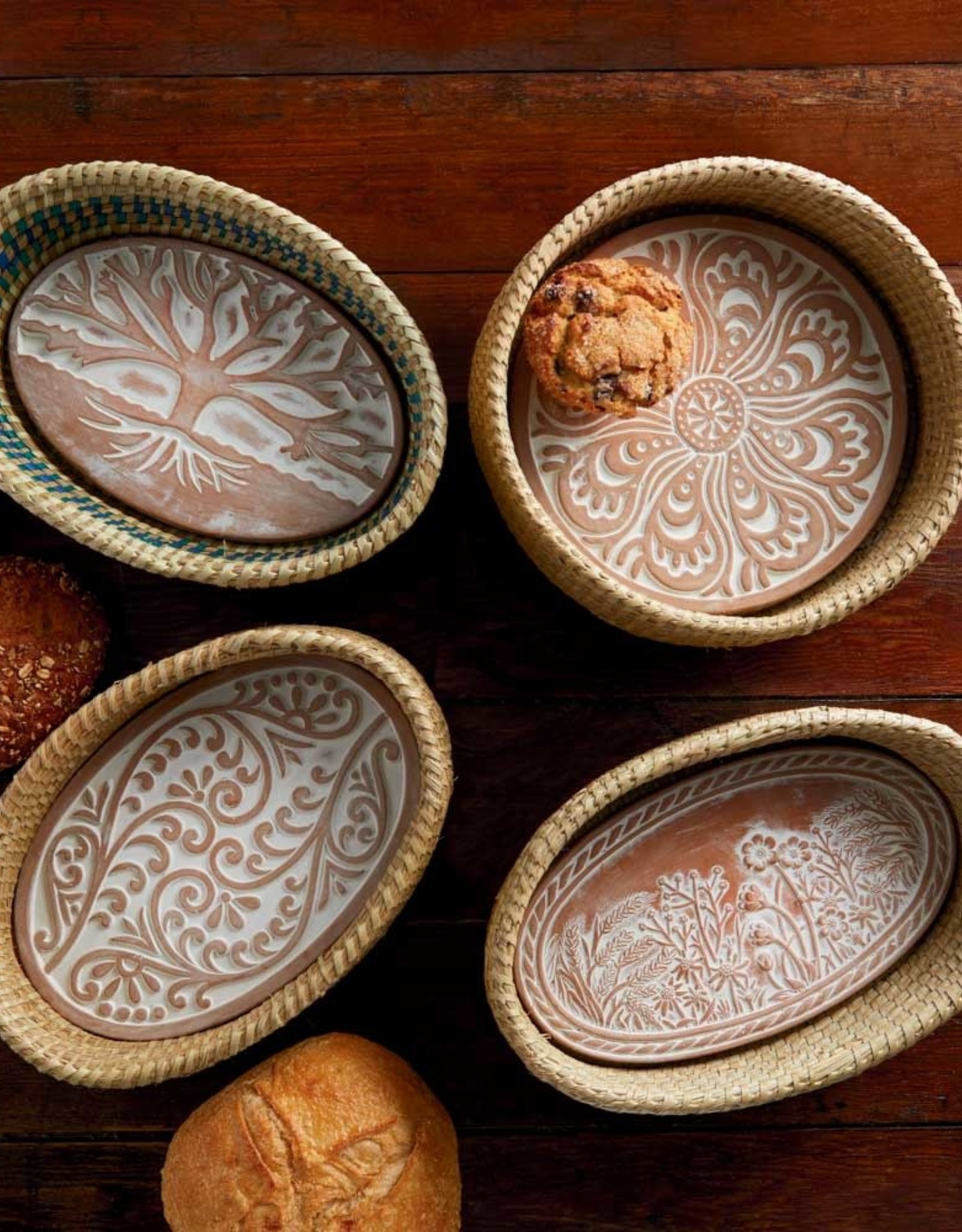 Serrv Forest Leaves Breadwarmer (Orange)