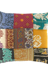 Serrv Kantha Patchwork Square Pillow