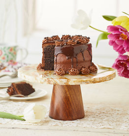 Serrv Rough-Edge Onyx Cake Stand