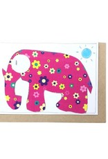 Koru Street Sam Cross Greeting Card - Elephant