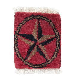 Bunyaad Pakistan Starlite Mug Rug Red