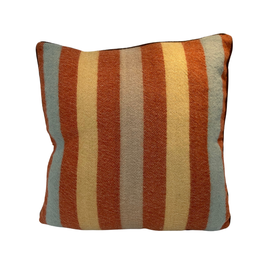 Bunyaad Pakistan Coral Stripes Hand Woven Pillow