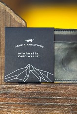 Twin Engine Minimalist Leather Wallet Origin Creations - Black