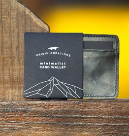 Twin Engine Minimalist Leather Wallet Origin Creations - Black