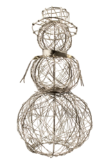 Mira Fair Trade Silver Wire Snowperson