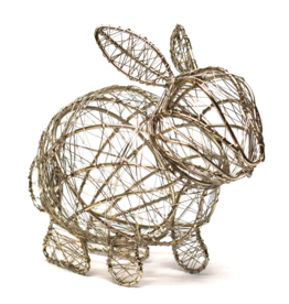 Mira Fair Trade Silver Wrapped Wire Bunny