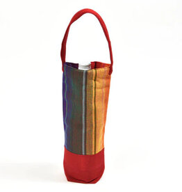 Mayamam Weavers Single Wine Tote Bag - Bright Rainbow