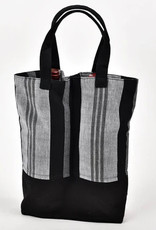 Mayamam Weavers Double Wine Tote Bag - Black and Gray