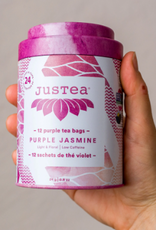 Justea Purple Jasmine Tea Bag Tin