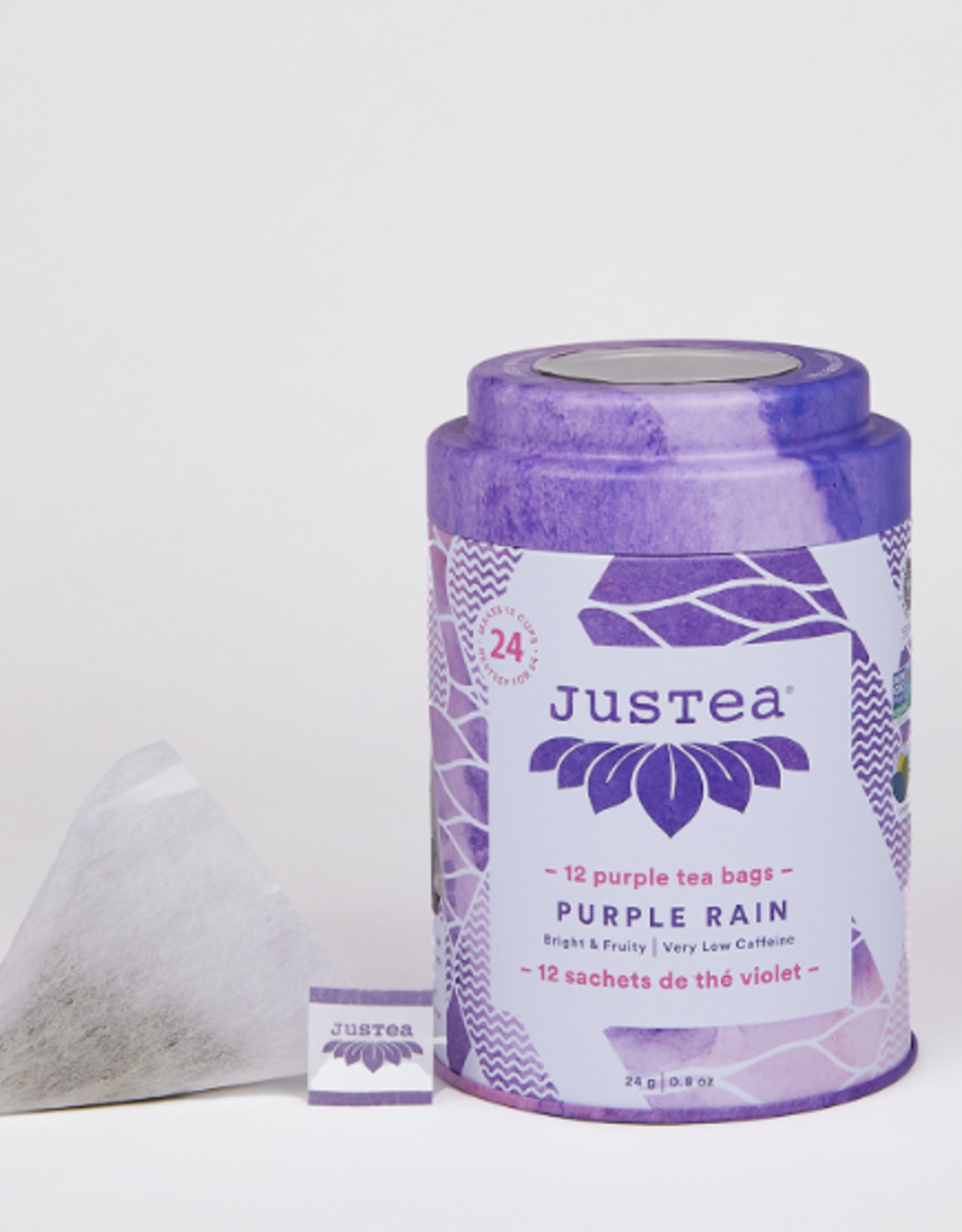 Justea Purple Rain Tea Bag Tin