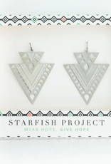 Starfish Project CiCi Silver Geometric Dangle Earrings