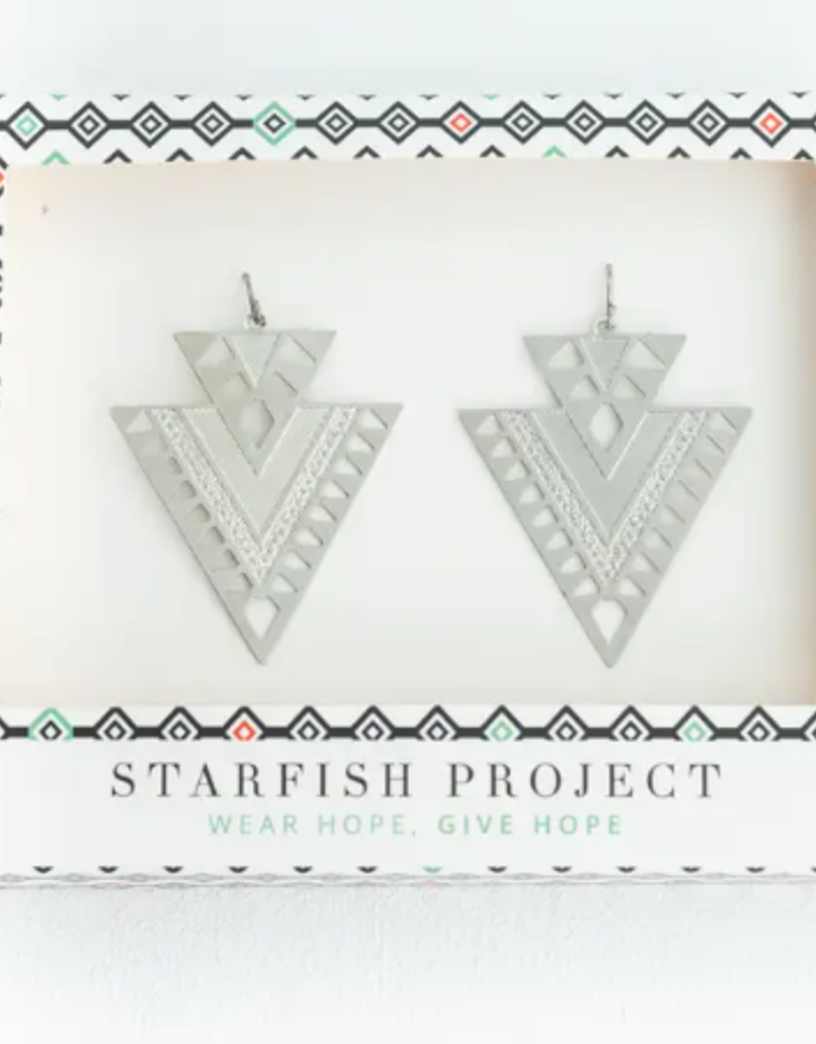 Starfish Project CiCi Silver Geometric Dangle Earrings