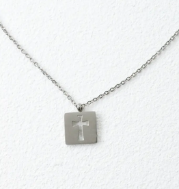 Starfish Project Axis Silver Cross Necklace
