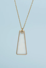 Starfish Project Pillar Mother of Pearl Necklace in Gold