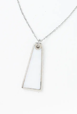 Starfish Project Pillar Mother of Pearl Necklace in Silver