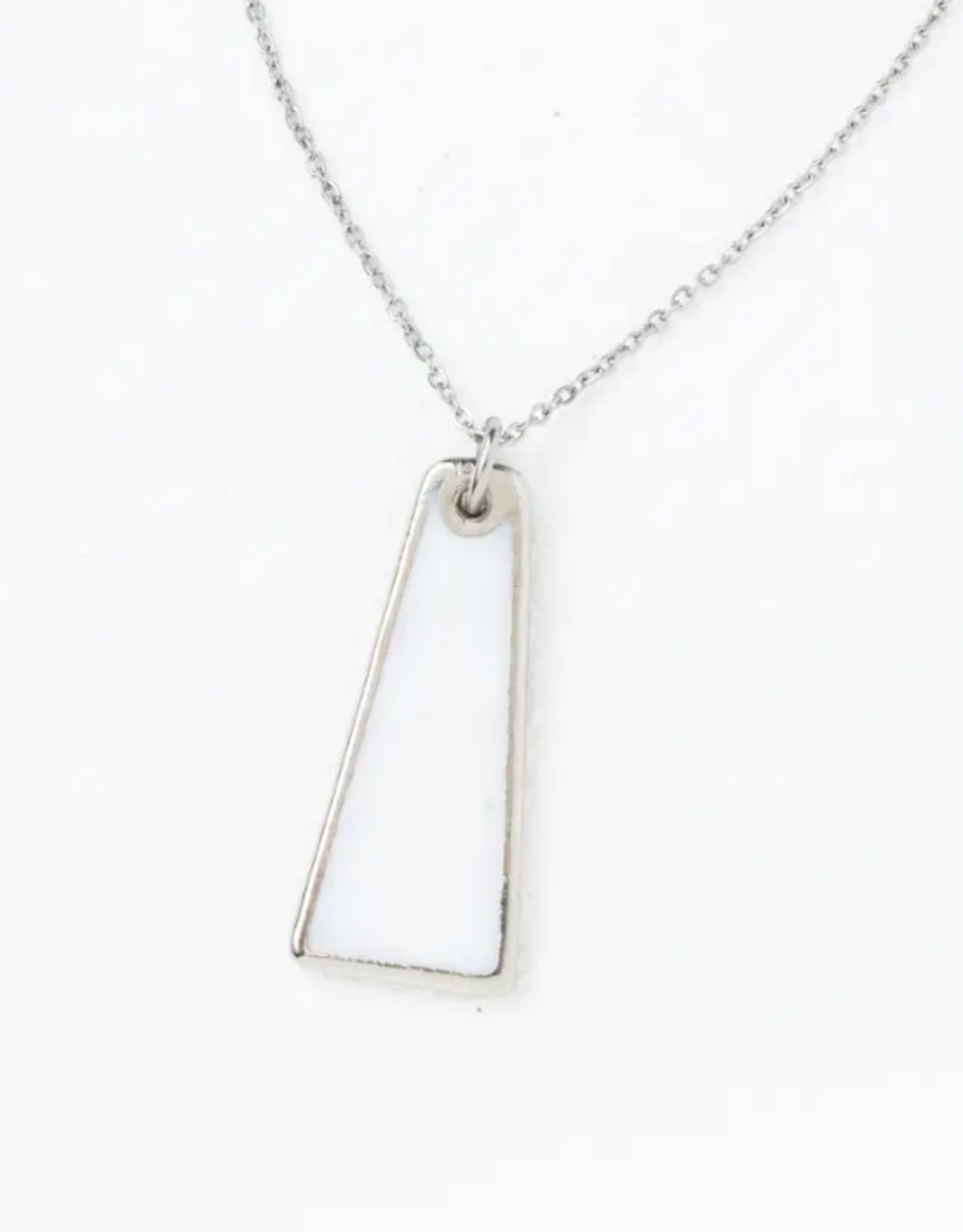 Starfish Project Pillar Mother of Pearl Necklace in Silver