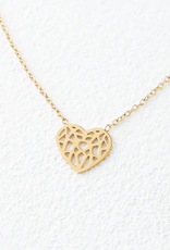 Starfish Project Ling Gold Heart Pendant Necklace