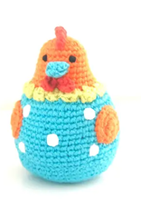 Pebble Turquoise Chick Rattle