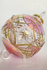 Dandarah Blown Glass Ornament - Pink Carousel