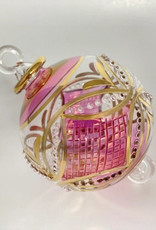 Dandarah Blown Glass Ornament - Pink Carousel