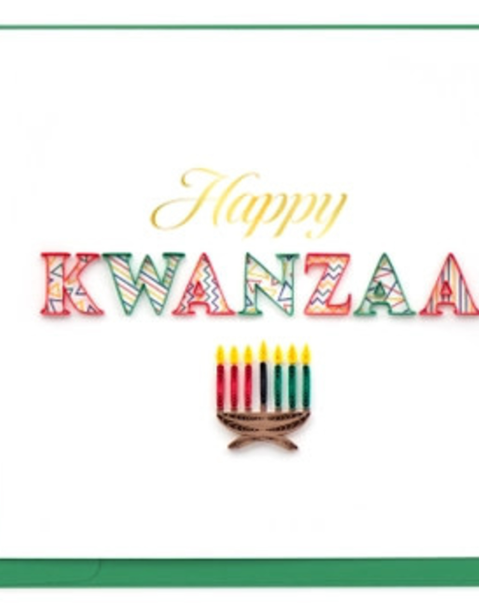 Quilling Card Quilled Happy Kwanzaa Card