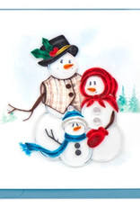 Quilling Card Quilled Snowperson Family Card
