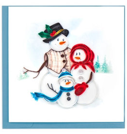 Quilling Card Quilled Snowperson Family Card