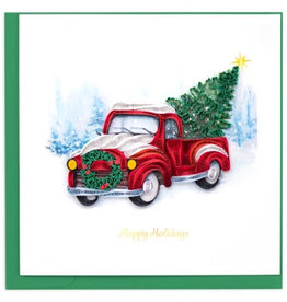 Quilling Card Quilled Christmas Truck Card