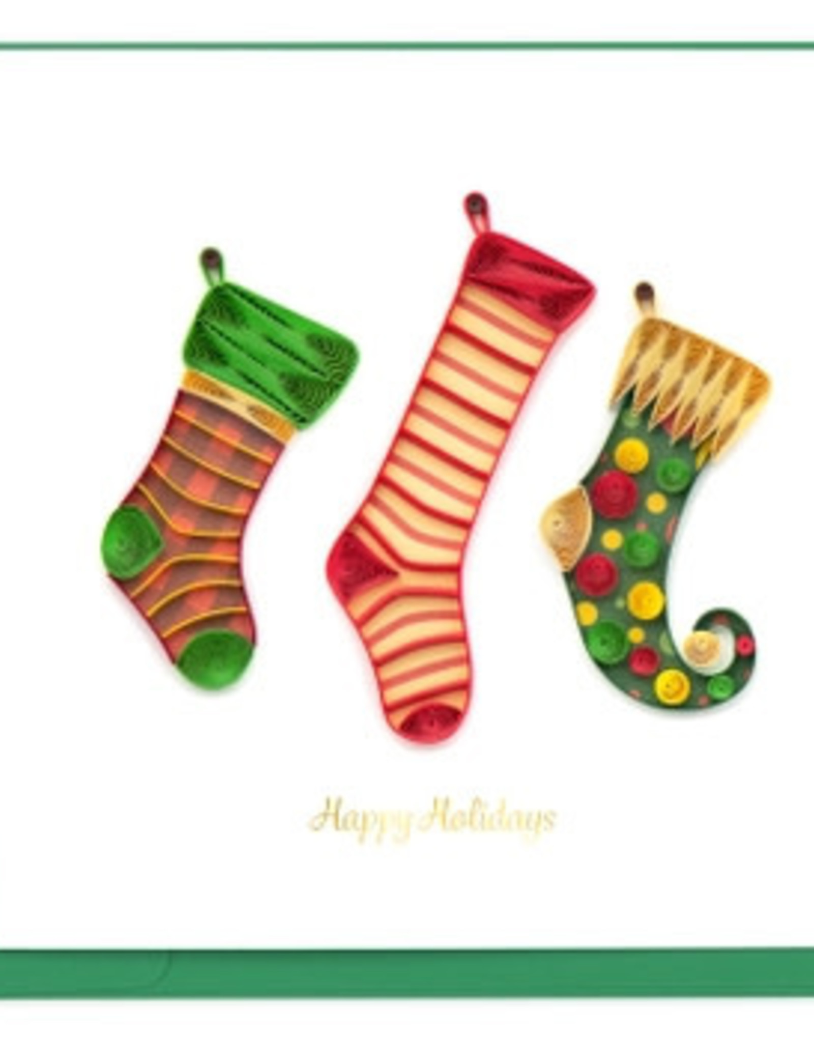 Quilling Card Quilled Christmas Stockings Card