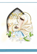 Quilling Card Quilled Ornate Mary & Baby Jesus Greeting Card