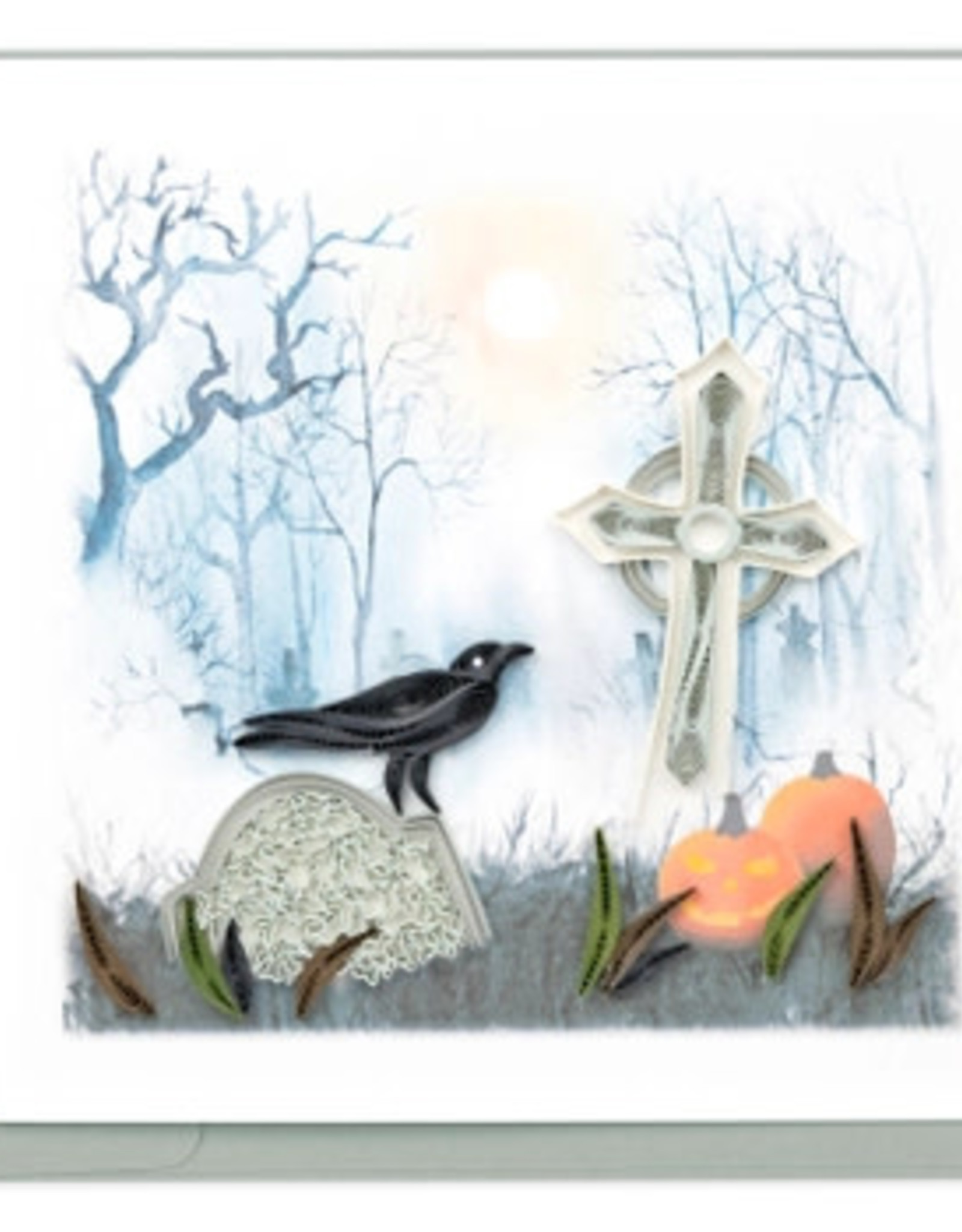 Quilling Card Quilled Spooky Graveyard Card