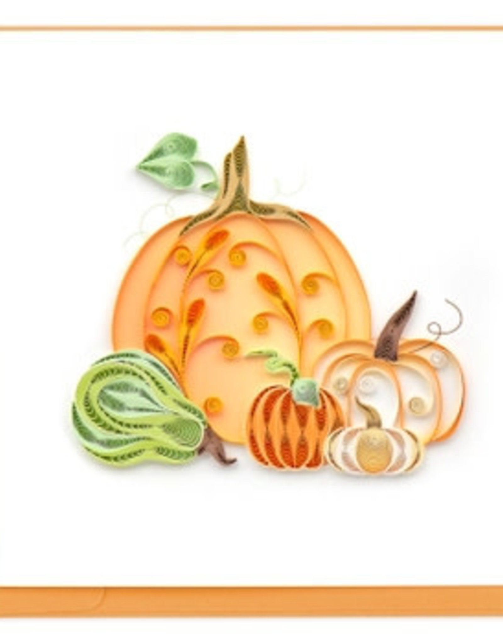 Quilling Card Quilled Assorted Pumpkins Card