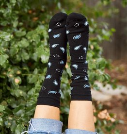 Conscious Step Socks that Give Water (Blue Paisley)