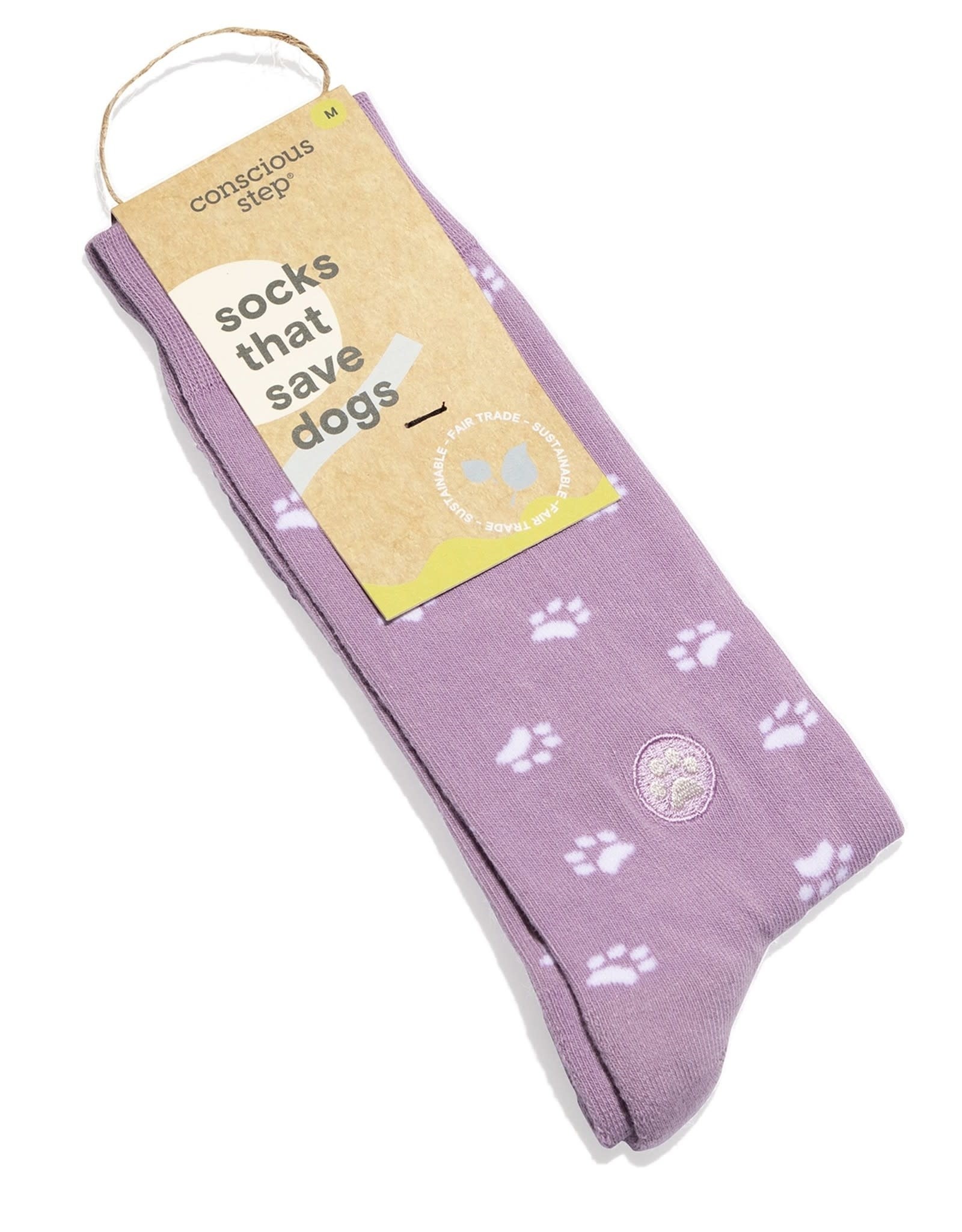 Conscious Step Socks that Save Dogs (Lavender)