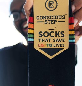 Conscious Step Socks that Save LGBTQ Lives (Black)