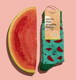 Conscious Step Socks that Provide Meals (Watermelon)