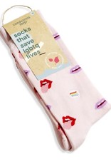 Conscious Step Socks that Save LGBTQ Lives (Pink Lips)