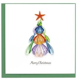 Quilling Card Quilled Seashell Christmas Tree Greeting Card