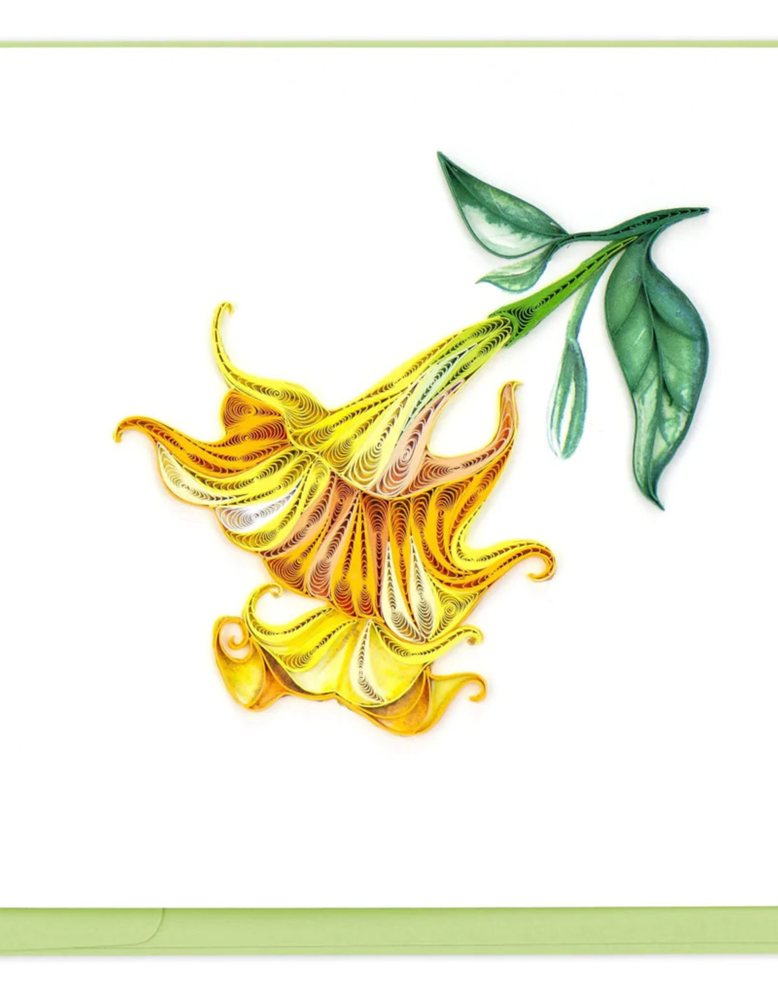 Quilling Card Quilled Angel's Trumpet Card