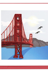 Quilling Card Quilled Golden Gate Bridge Card
