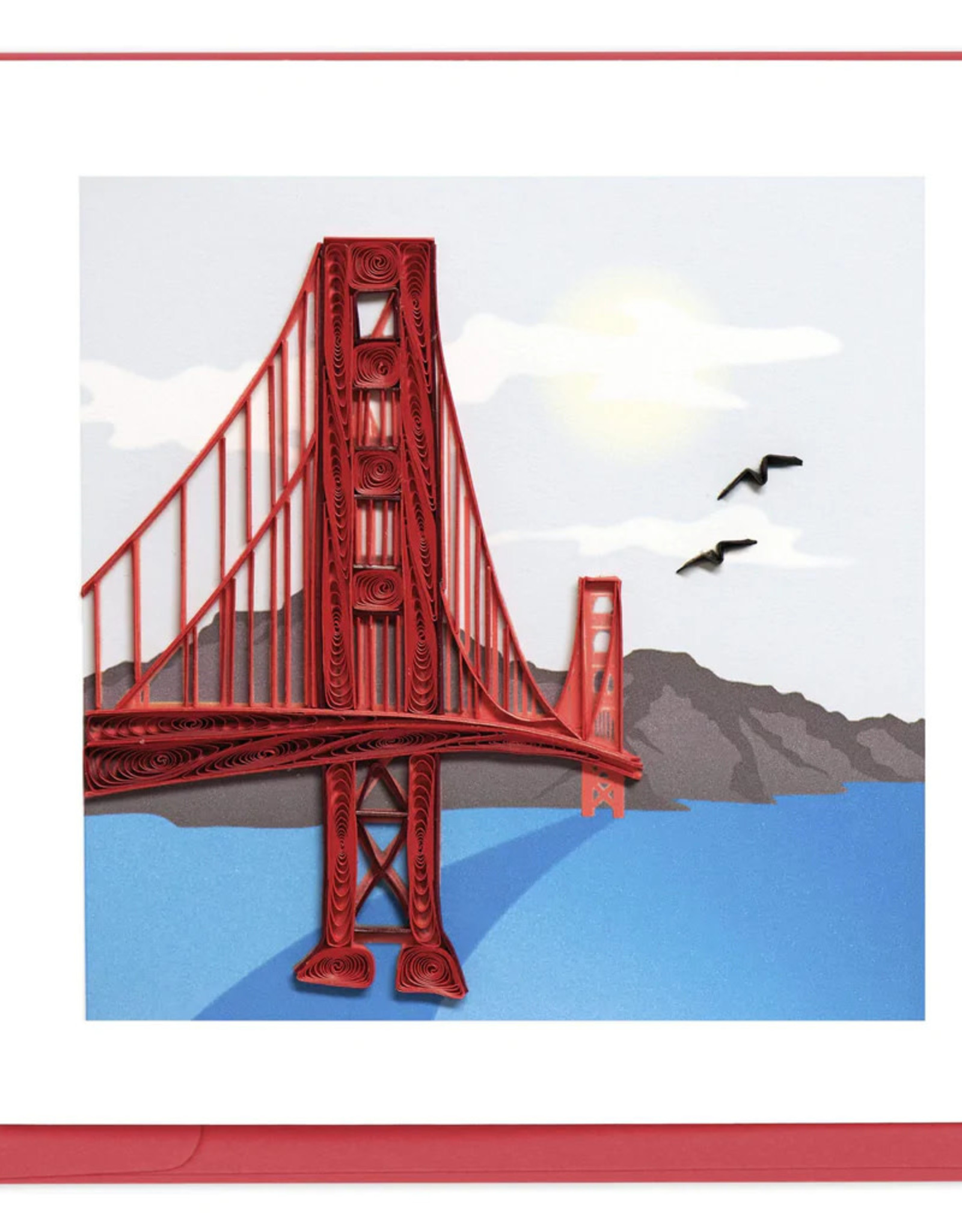 Quilling Card Quilled Golden Gate Bridge Card