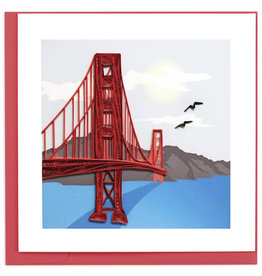 Quilling Card Quilled Golden Gate Bridge Card