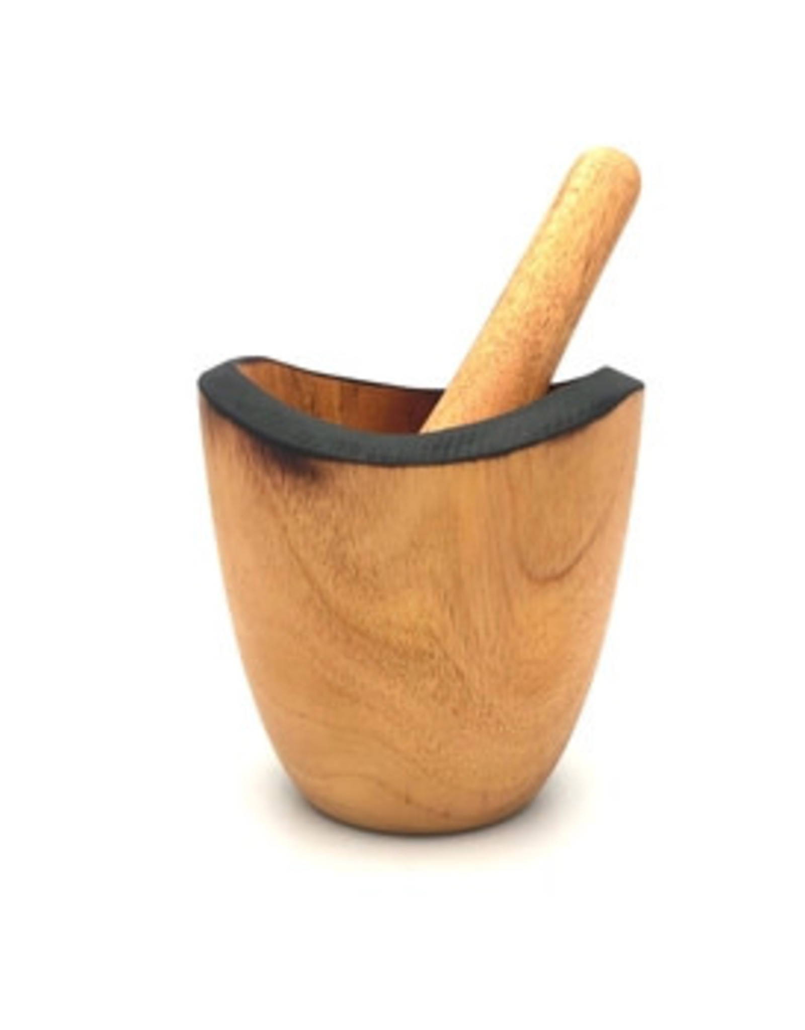 Women of the Cloud Forest Tropical Hardwood Mortar & Pestle - Rustic (Tall)