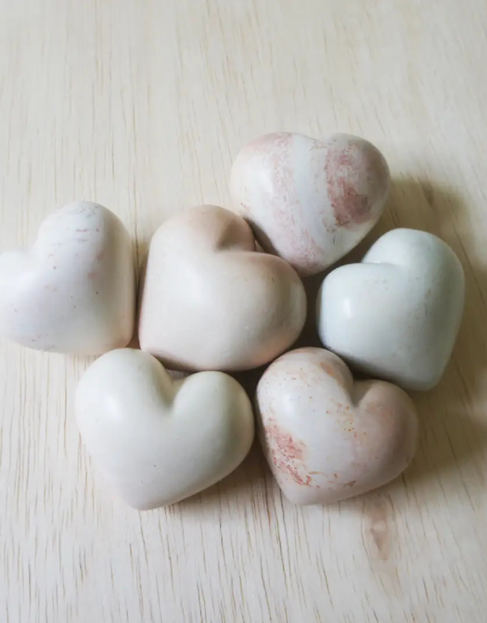 Venture Imports Pale Stone Hearts