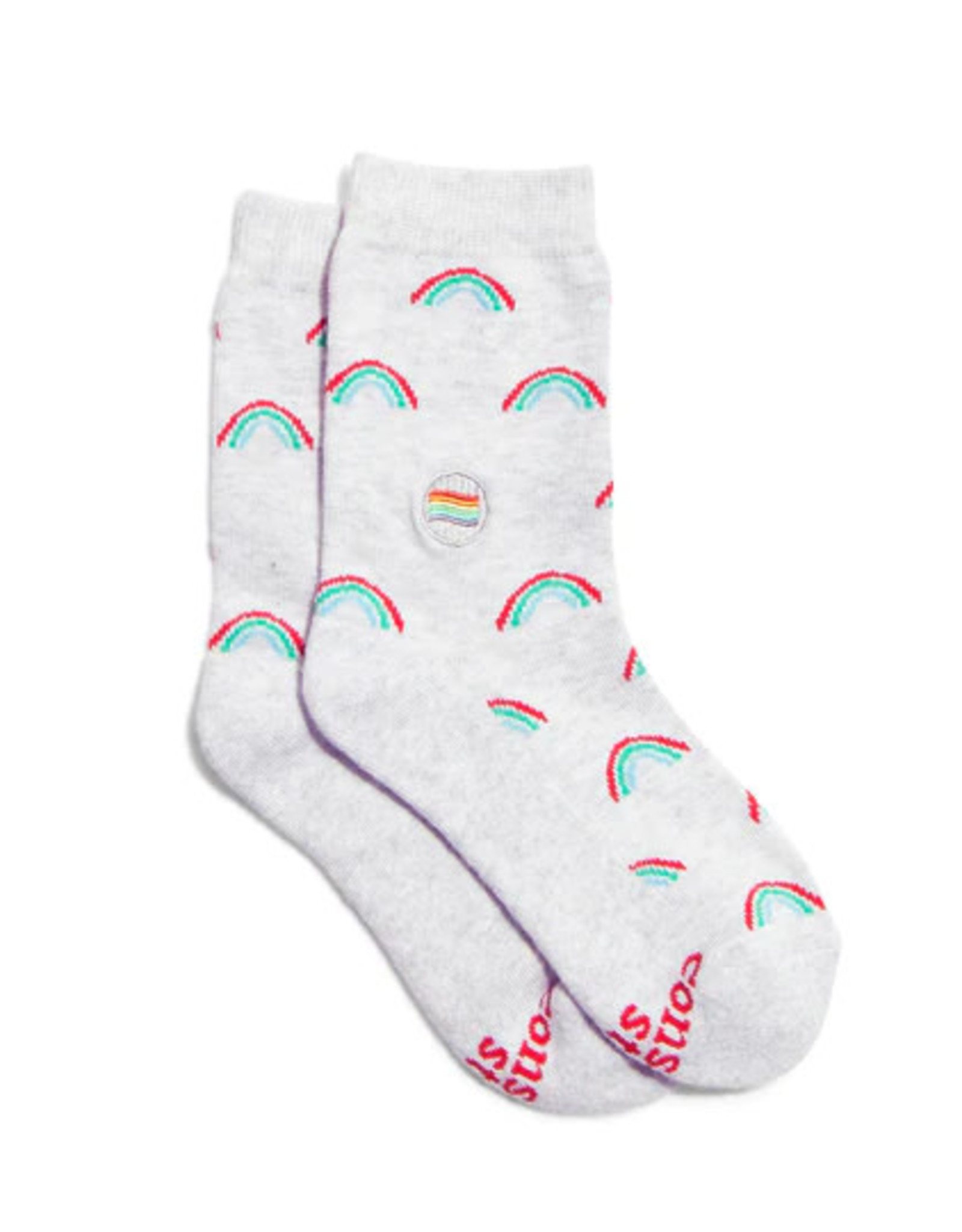 Conscious Step Kids Socks that Save LGBTQ Lives (Rainbows)
