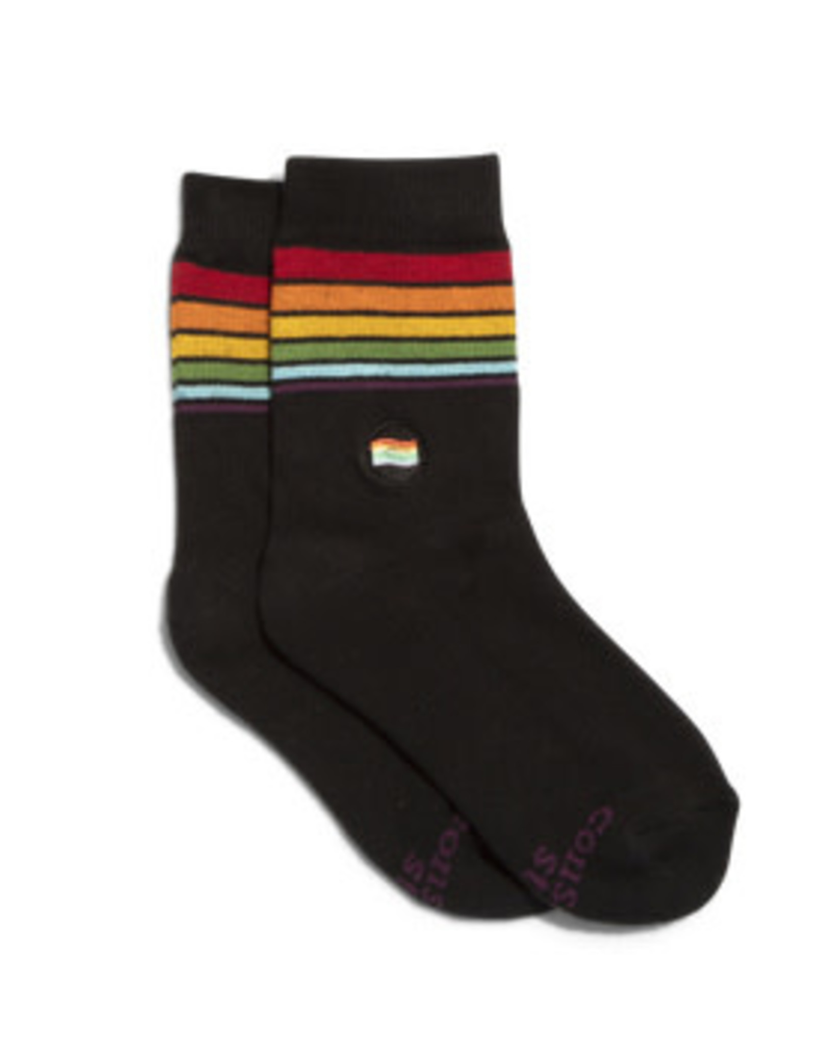 Conscious Step Kids Socks that Save LGBTQ Lives (Black)