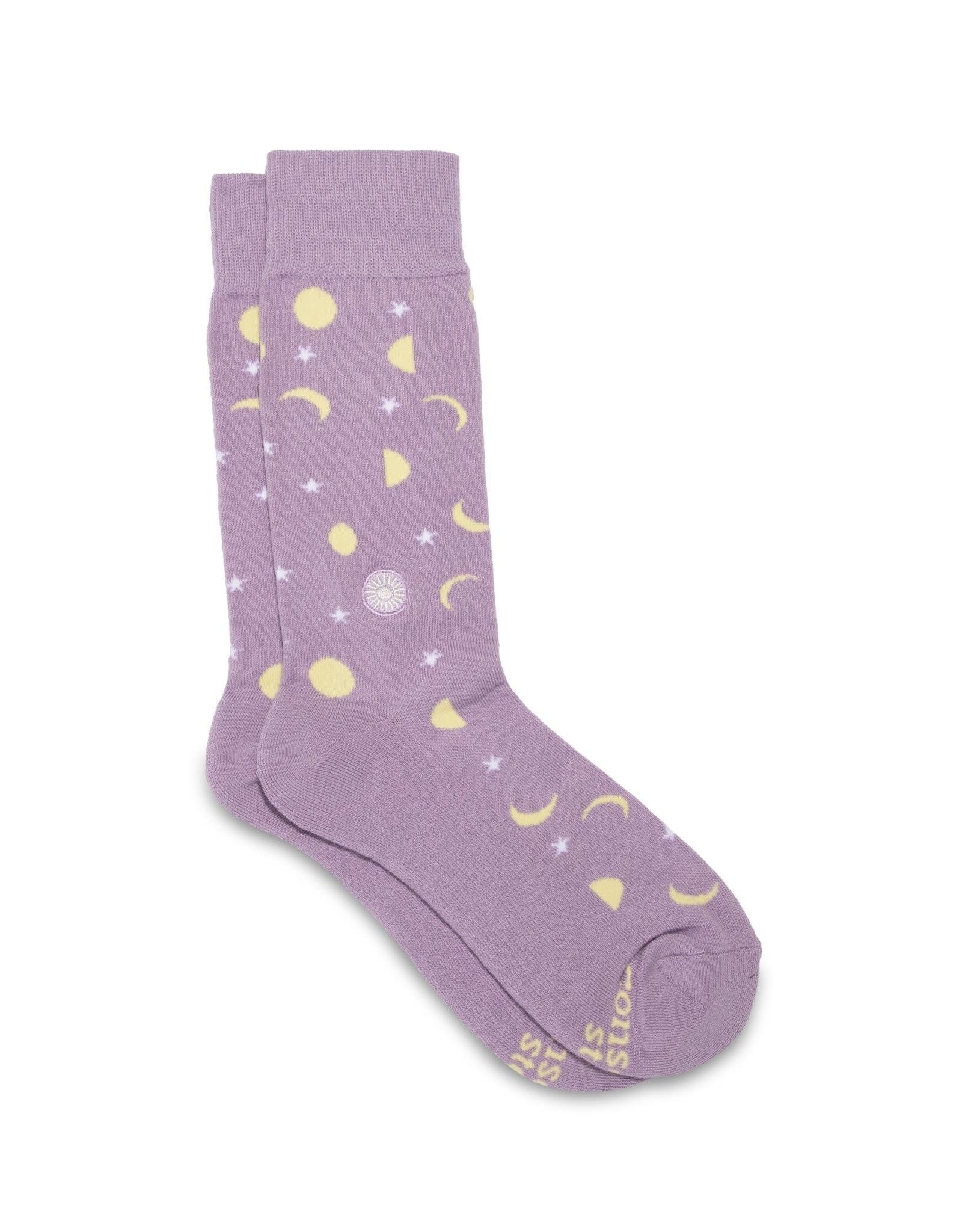 Conscious Step Socks that Support Mental Health (Sun and Moon)
