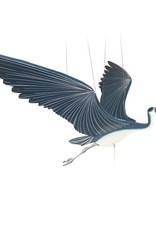 Tulia Artisans Blue Heron Flying Bird Mobile